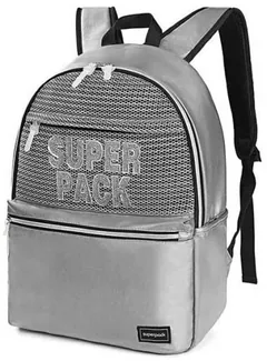 Ghiozdan Scolar S. Cool Super Pack 1 Compartiment Argintiu