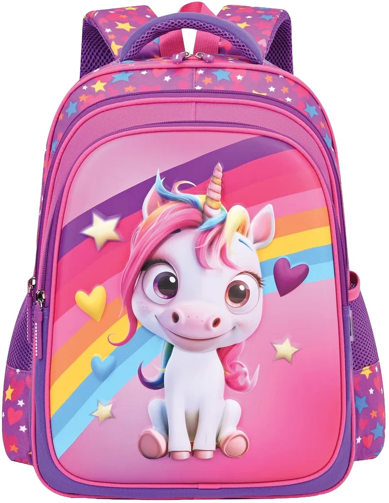 Ghiozdan Școlar S. Cool Unicorn 28L Panou 3D