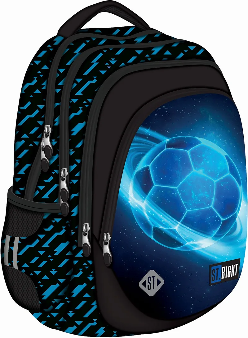 Ghiozdan Școlar St. Right Cosmic Soccer 4 Compartimente 23l