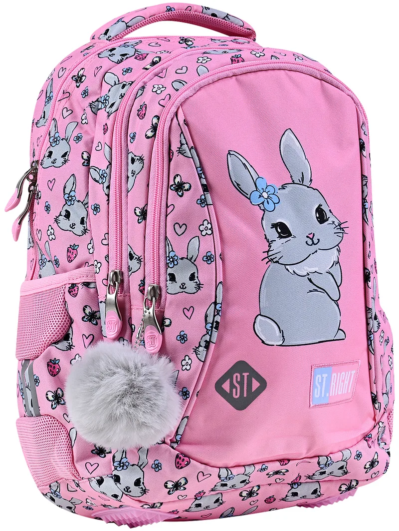 Ghiozdan Școlar St. Right Cute Rabbit 3 Compartimente