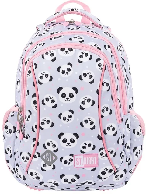Ghiozdan Școlar St. Right Grey Panda 1 Compartiment TYAC0039015N