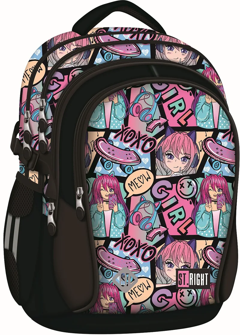 Ghiozdan Școlar St. Right Manga Girl 4 Compartimente