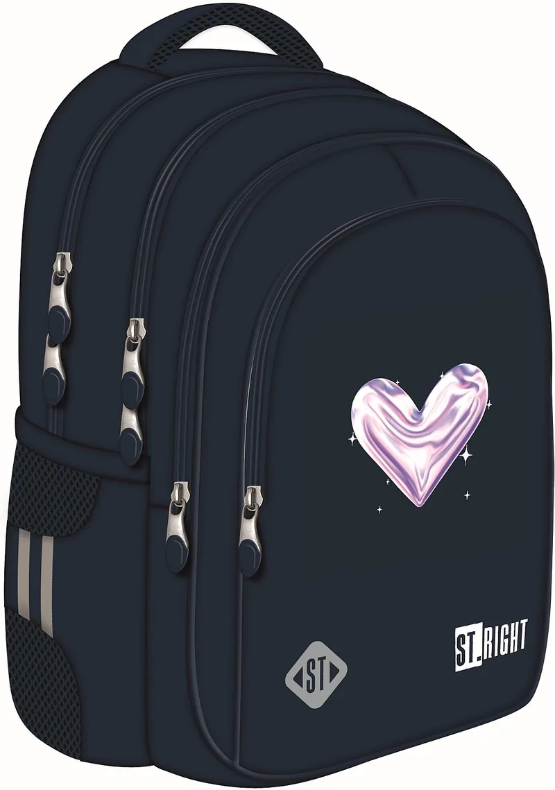 Ghiozdan Școlar St. Right Moonlight Heart 4 Compartimente
