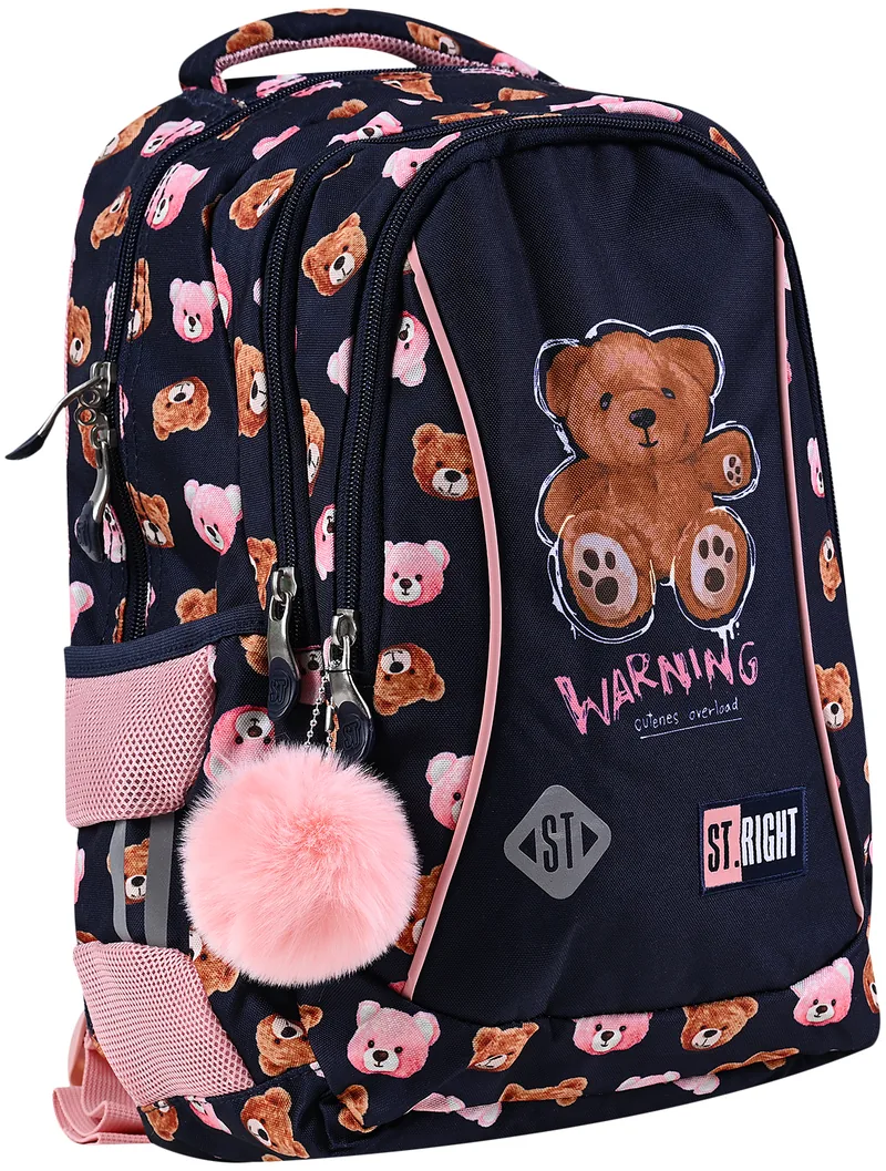 Ghiozdan Școlar St. Right Teddy Bear 3 Compartimente