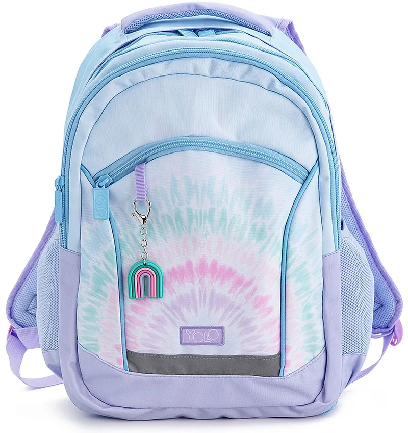 Ghiozdan Școlar YOLO Tie Dye Rainbow 2 in 1