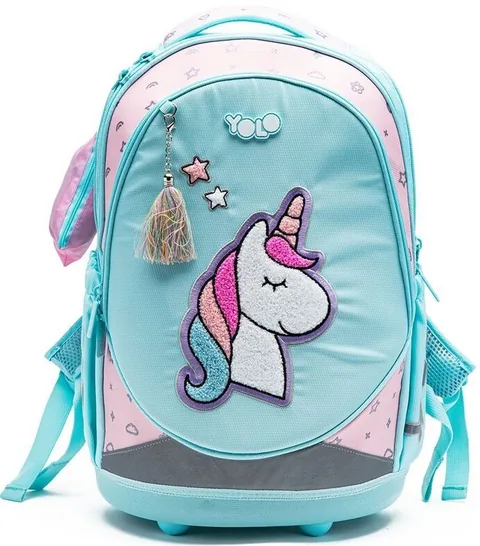 Ghiozdan Școlar YOLO Unicorn 3 Compartimente