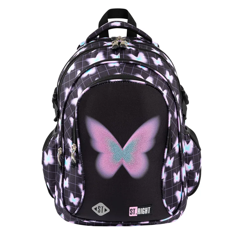 Ghiozdan St Majewski St Right Pastel Butterfly 4 Compartimente 43cm