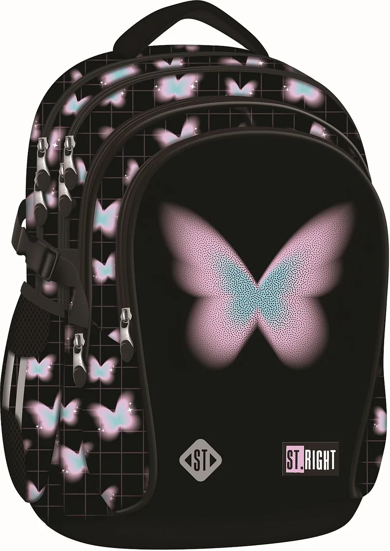 Ghiozdan St. Right Pastel Butterfly 4 Compartimente
