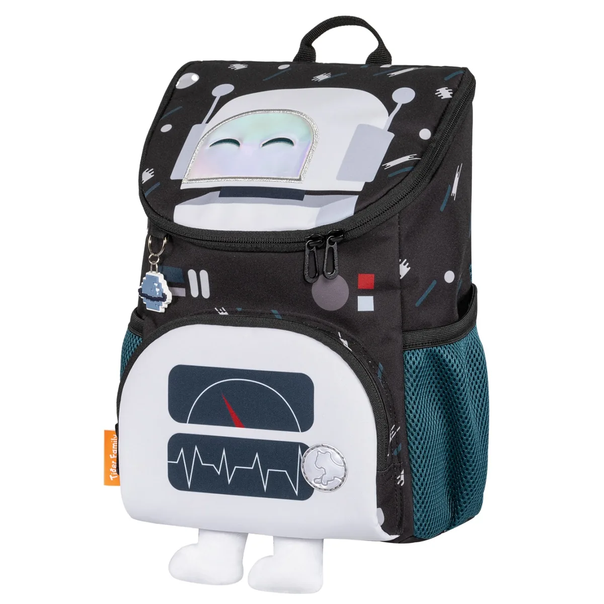 Ghiozdan Tiger Family Little Travelers Plus Robot Mr White 8L