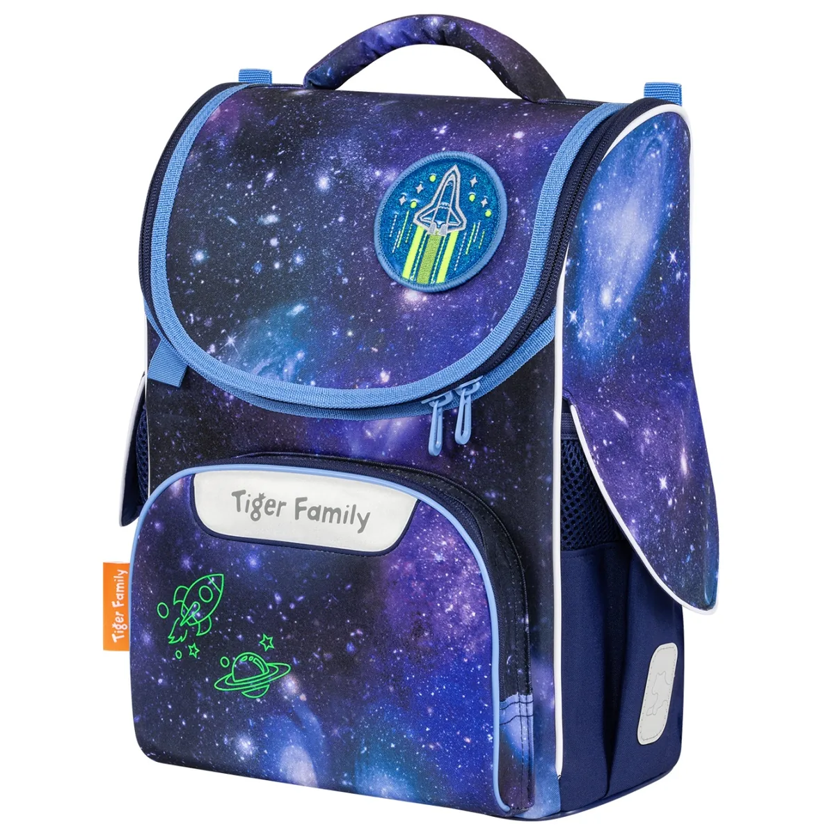 Ghiozdan Tiger Family Nature Quest Go Green Super Galaxy Neechipat 35x31x19cm