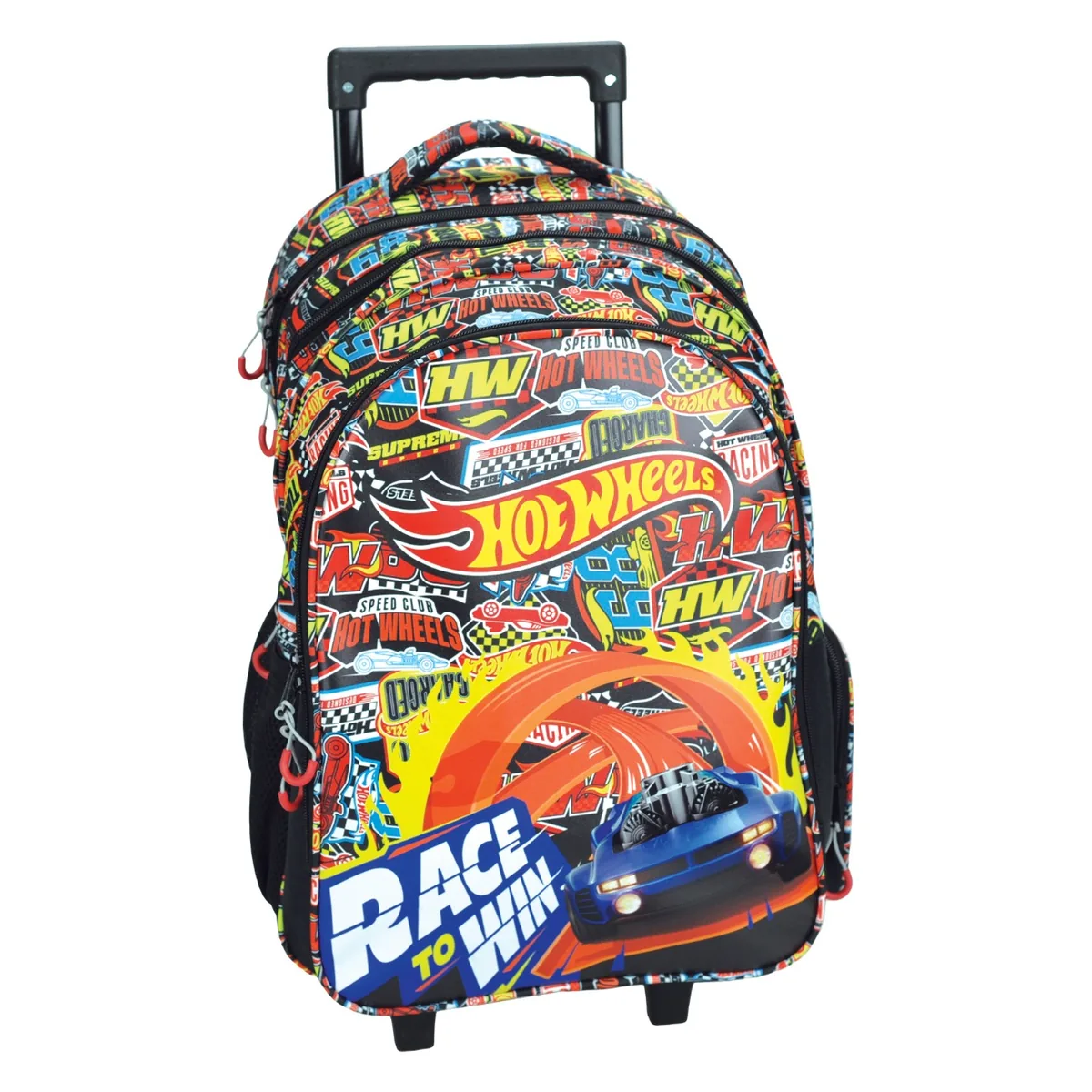 Ghiozdan Tip Troler Hot Wheels Race to Win 3 Compartimente