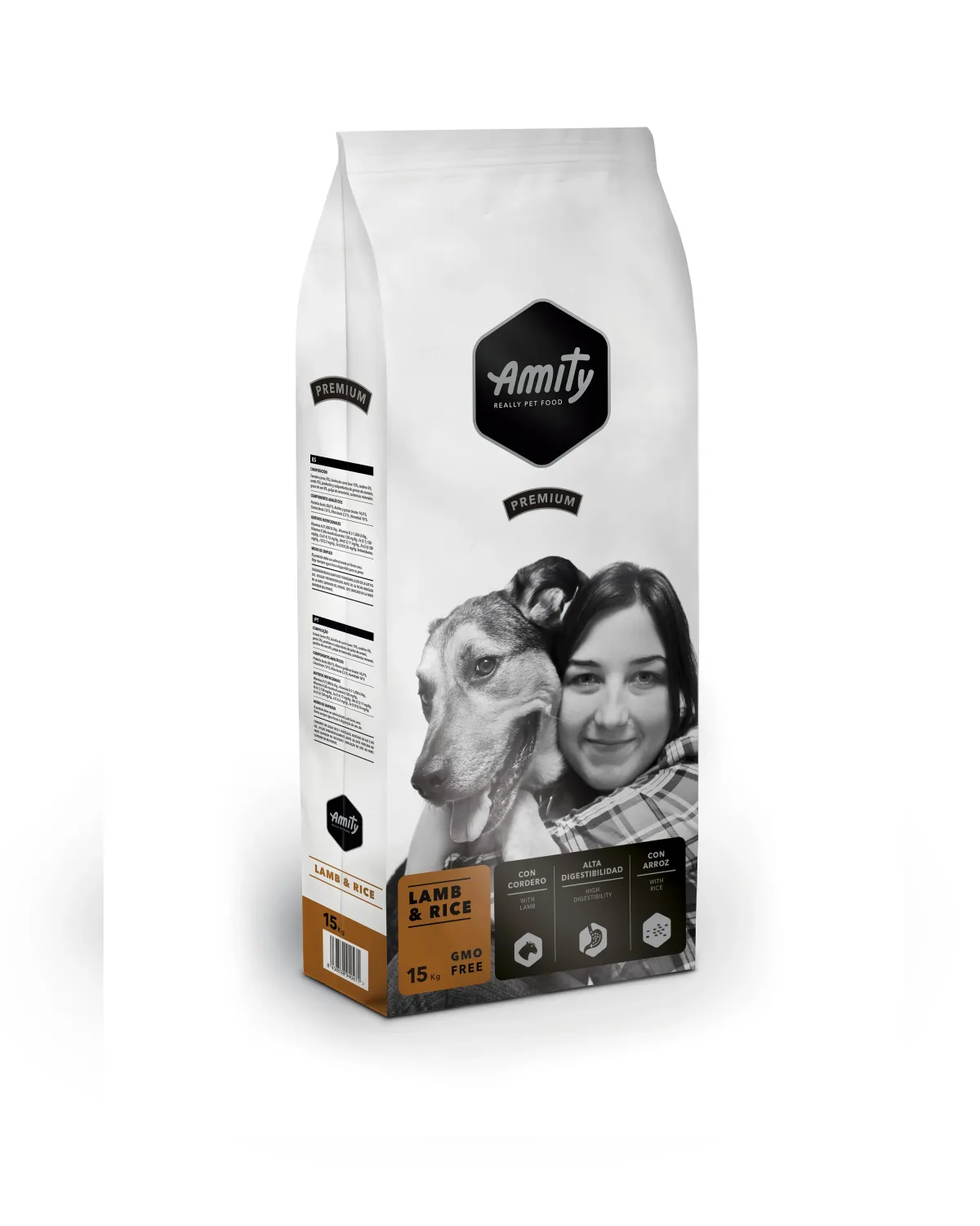 Hrana Uscata Caini Amity Premium Dogs Miel si Orez 15kg