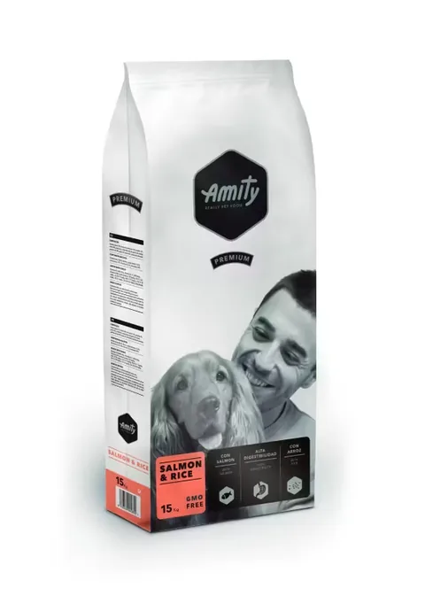Hrana Uscata Caini Amity Premium Dogs Somon si Orez 15kg