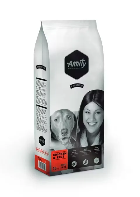 Hrana Uscata pentru Caini Amity Premium Dogs Pui si Orez 15kg