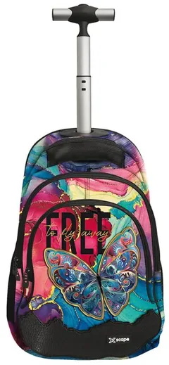 Graffiti Xscape Rucsac cu Roti Butterfly Colour