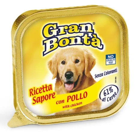 Pate pentru Caini Gran Bonta Pui 150g