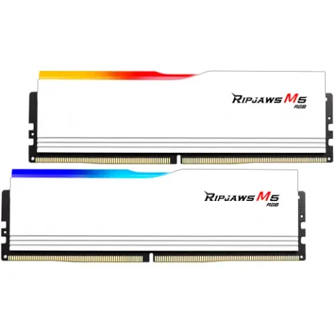G.Skill Ripjaws M5 RGB White 32GB DDR5-6000MHz CL30 Dual Channel Intel XMP 3.0