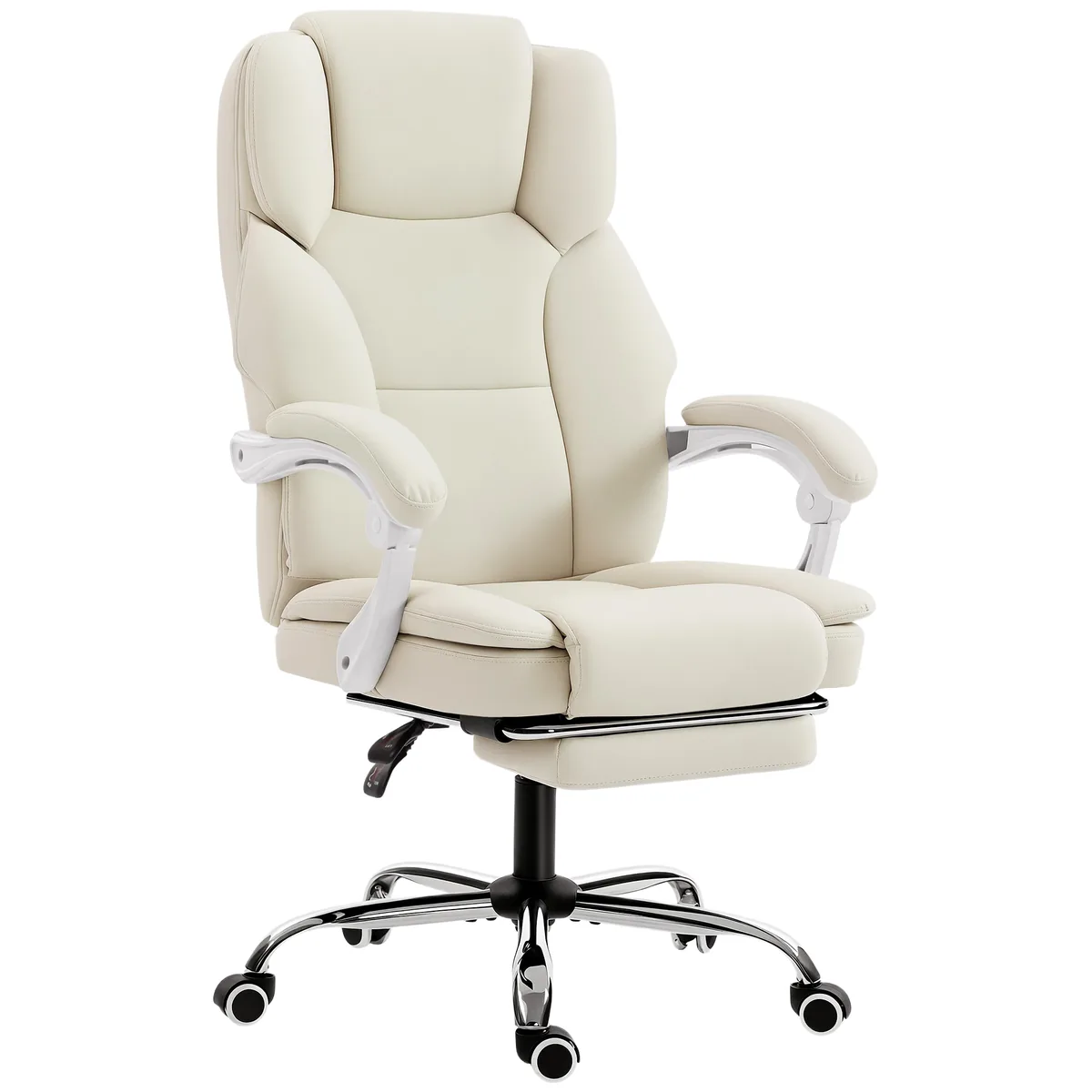 Scaun de Birou HOMCOM Ergonomic 64x73x112-120cm Bej