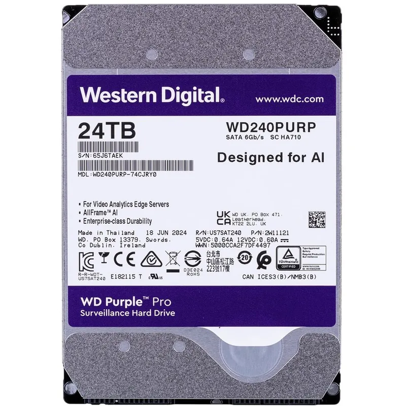 WD Purple Pro 24TB SATA