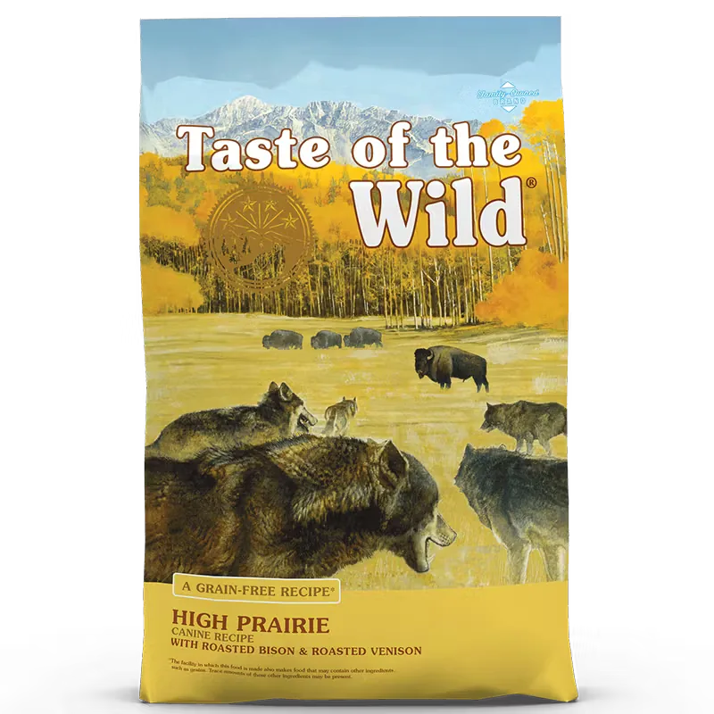 Hrana Uscata Caini Taste of the Wild High Prairie Canine Recipe 18.14kg