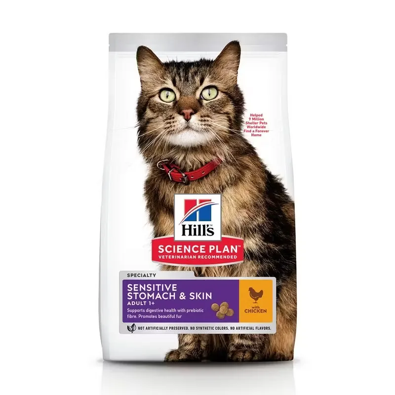 Hrana Uscata Pisici Hills Science Plan Feline Adult Skin and Stomach Chicken 7kg