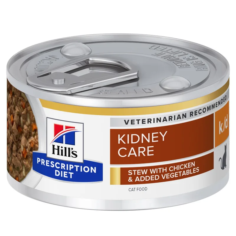 Hill's Prescription Diet k/d Feline 82g Pui si Legume Tocanita