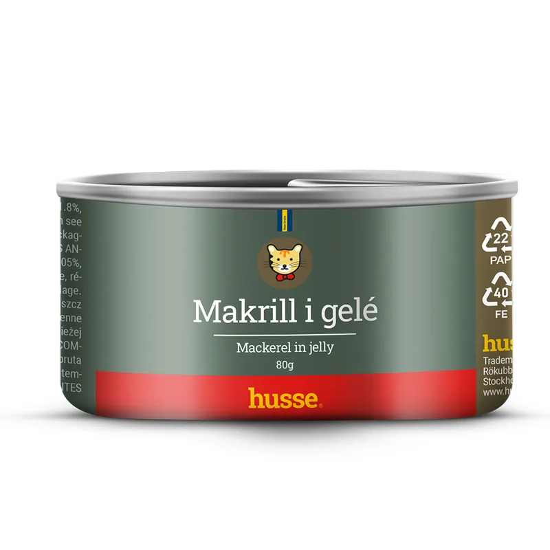 Hrană Complementară pentru Pisici Husse Macrou în Aspic