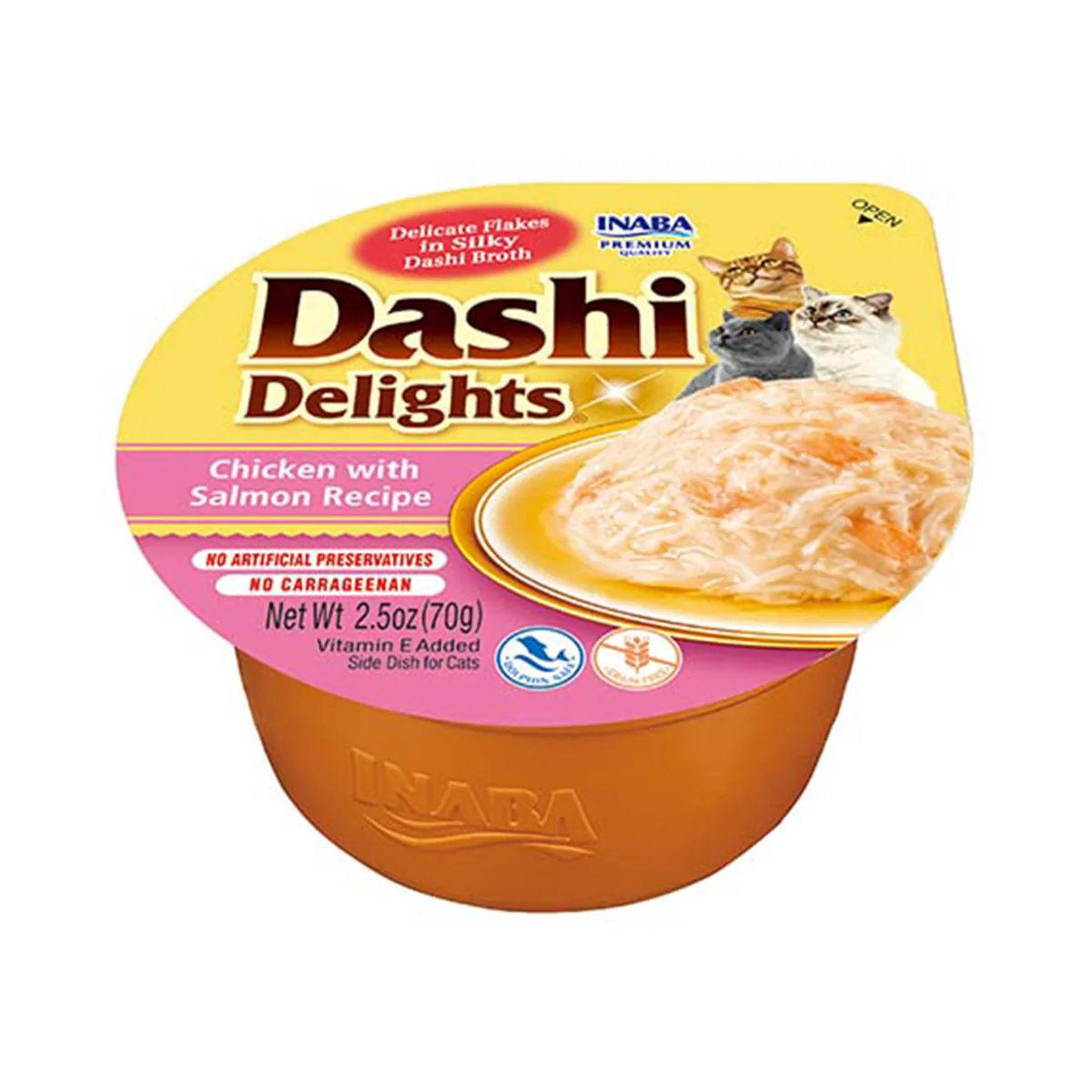 Hrana Complementara pentru Pisici Inaba Ciao Dashi Pui si Somon 70g