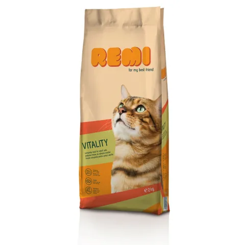 Hrana pentru Pisici Remi Vitality 2kg Vita si Legume