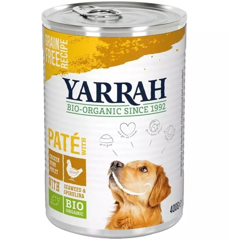 Hrana Umeda pentru Caini Yarrah Bio Pui Alge Spirulina 400g