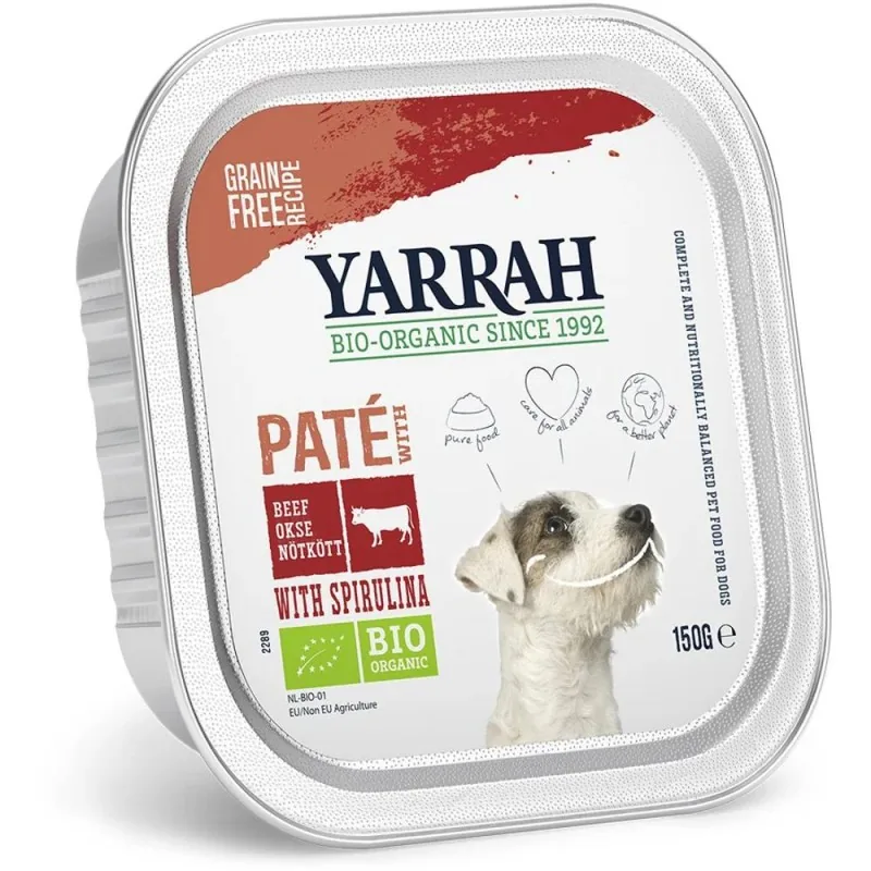 Pate Umed pentru Caini Yarrah Bio Vita si Spirulina 150g