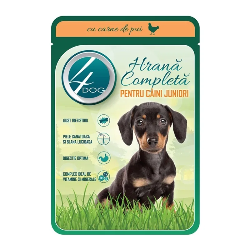Hrana Umeda pentru Caini 4 Dog Junior Pui 100g