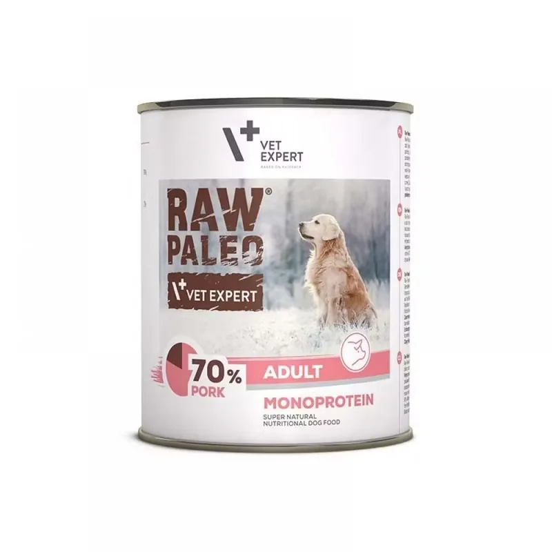 Hrana Umeda pentru Caini Raw Paleo Adult Carne Porc 800g