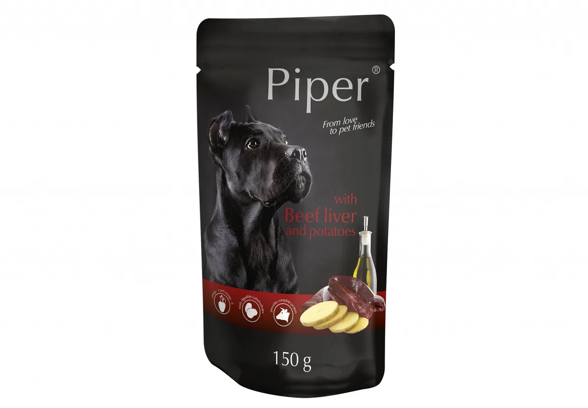 Hrana Umeda pentru Caini Dolina Noteci Piper 150g Adult Ficat de Vita si Cartofi