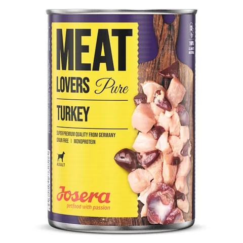 Hrana Umeda pentru Caini Josera Meatlovers Pure Turkey 6 x 800g