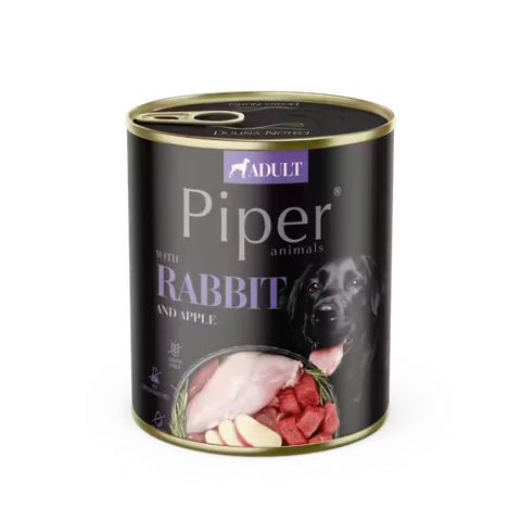 Hrana Umeda Pentru Caini Piper Adult Dog Iepure si Mar 800g