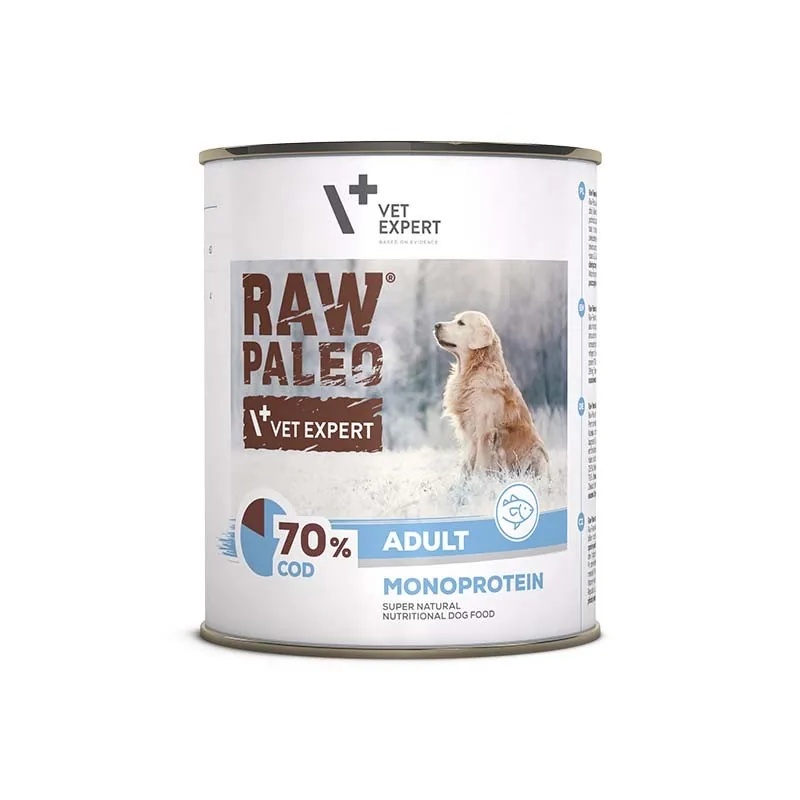 Hrana Umeda pentru Caini Raw Paleo Adult Cod Pachet 5x800g