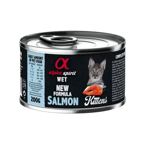 Hrana Umeda pentru Pisici Alpha Spirit Junior Somon Pachet 5x200g