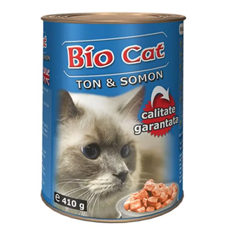 Hrana pentru Pisici Biocat Bio Somon/Ton 410g