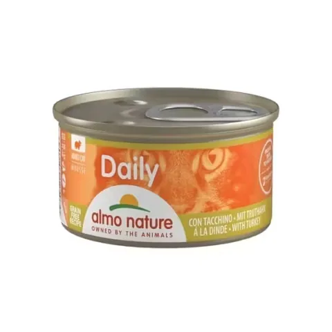 Hrana Umeda pentru Pisici Almo Nature Daily Curcan Mousse 85gr