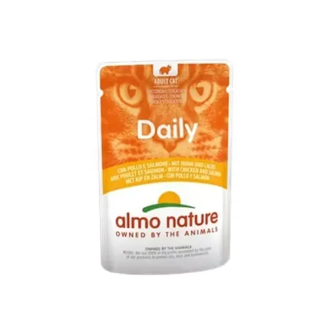 Hrana Umeda pentru Pisici Almo Nature Daily Pui si Somon 70g