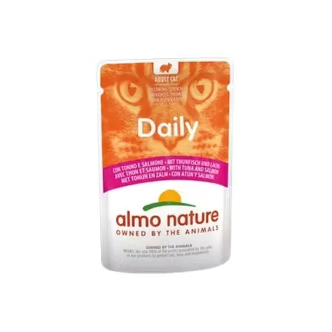 Hrana Umeda pentru Pisici Almo Nature Daily Ton si Somon 70g