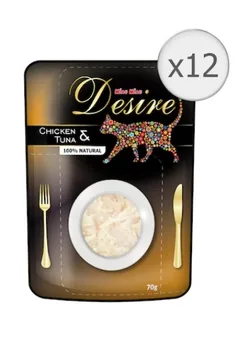 Hrana Umeda Pisici Miau Miau Desire Plic Pui File si Ton in Supa 70g x 12