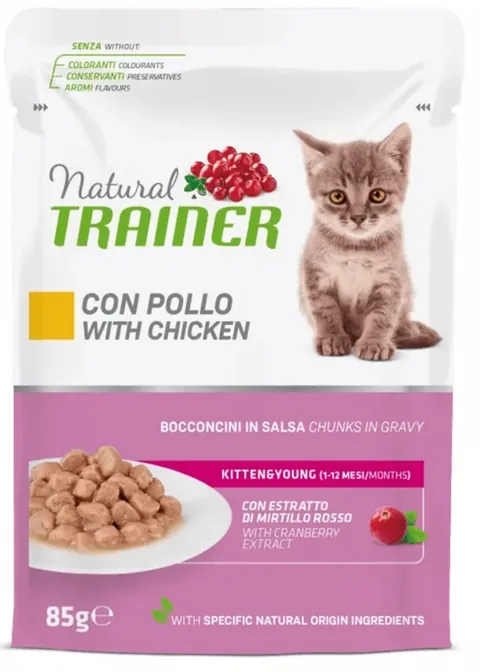Hrana Umeda Pisici Natural Trainer Maintenance Kitten & Young Pui 12 x 85g