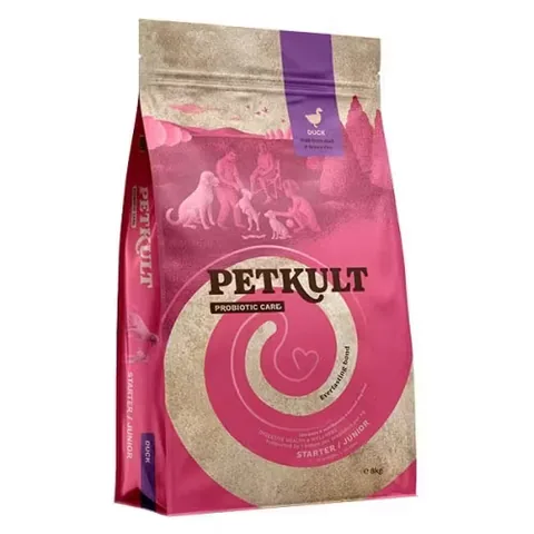Hrana Uscata Caini Petkult Probiotics Starter Junior Duck & Rice 2kg