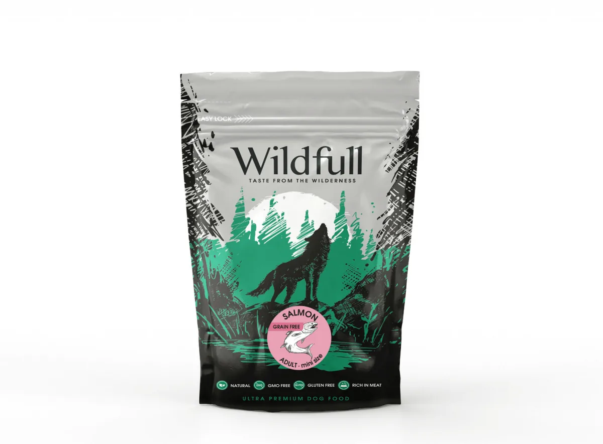Hrana Uscata pentru Caini Danube Petfoods Wildfull Adult Mini Somon 500g