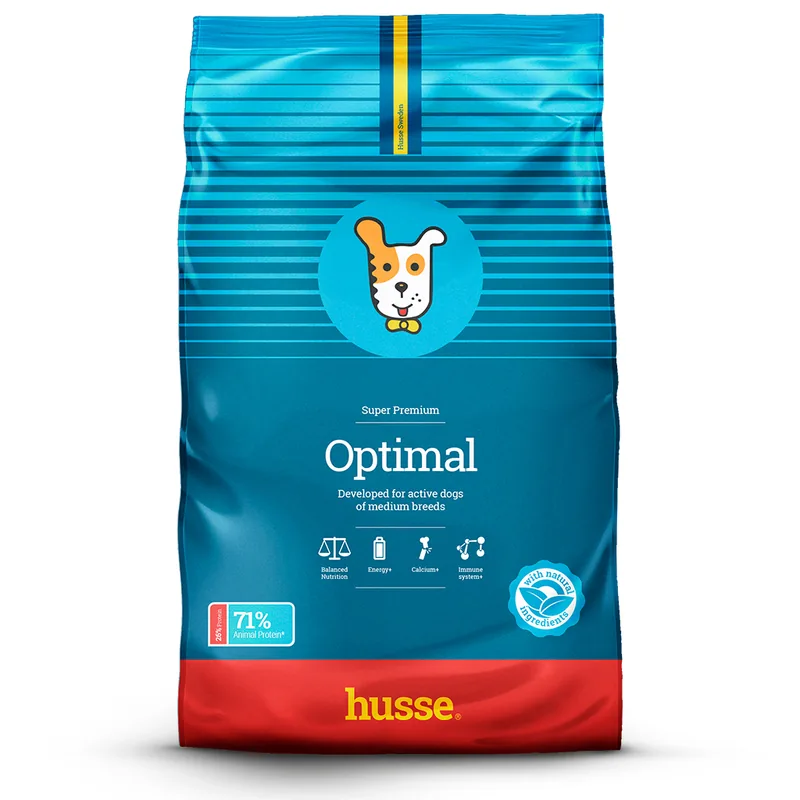 Hrană Uscată pentru Câini Husse Optimal Talie Medie Adulți Energie Ridicată