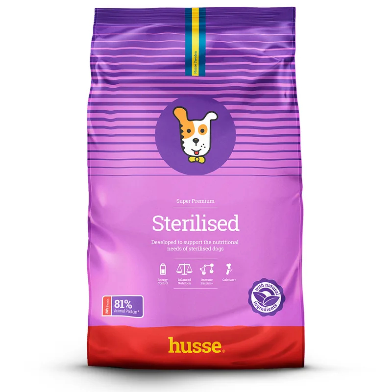 Hrană Uscată pentru Câini Husse Sterilised