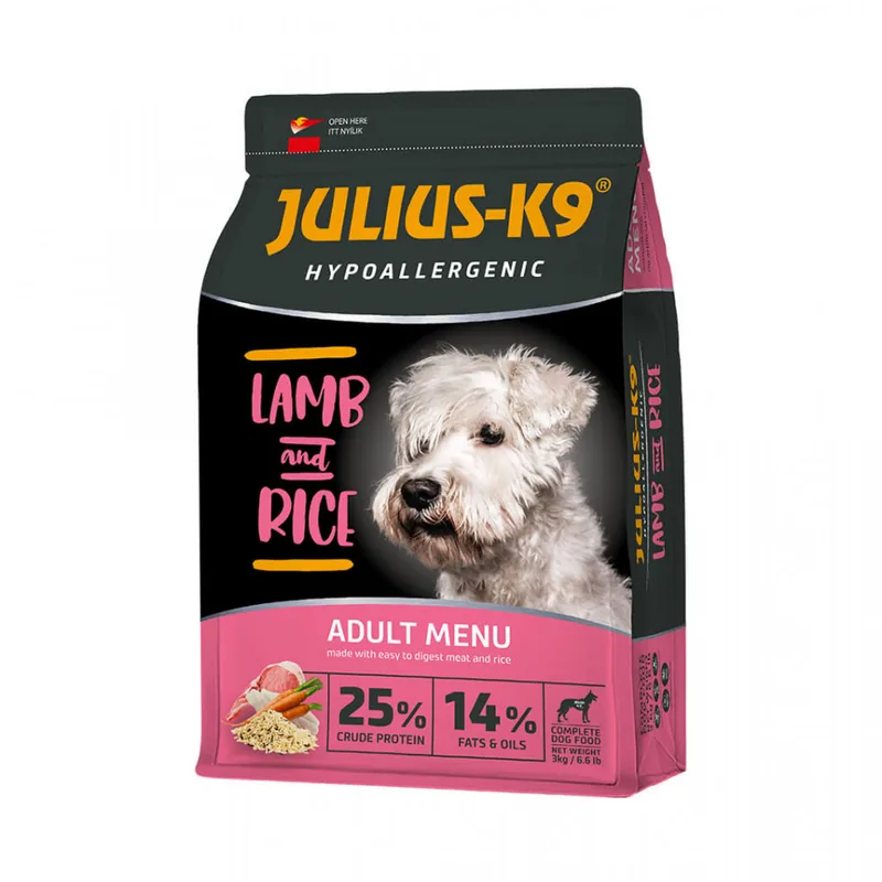Hrana Uscata pentru Caini Julius K9 Adult Hipoalergenica Miel si Orez 3kg