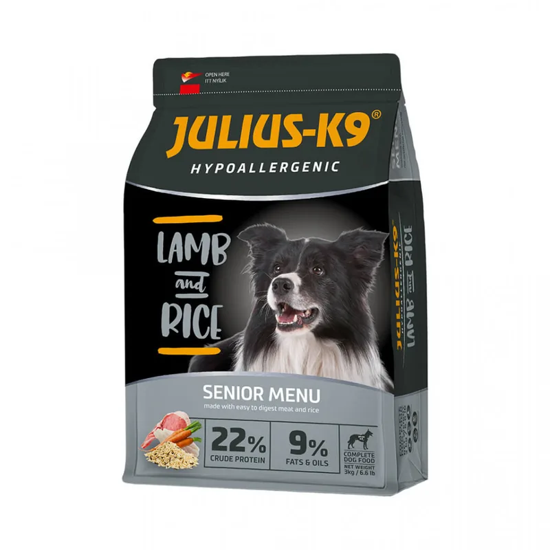 Hrana Uscata pentru Caini Julius K9 Senior Hipoalergenica Miel si Orez 3kg